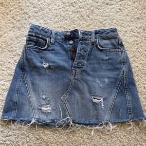 Free People Denim Skirt